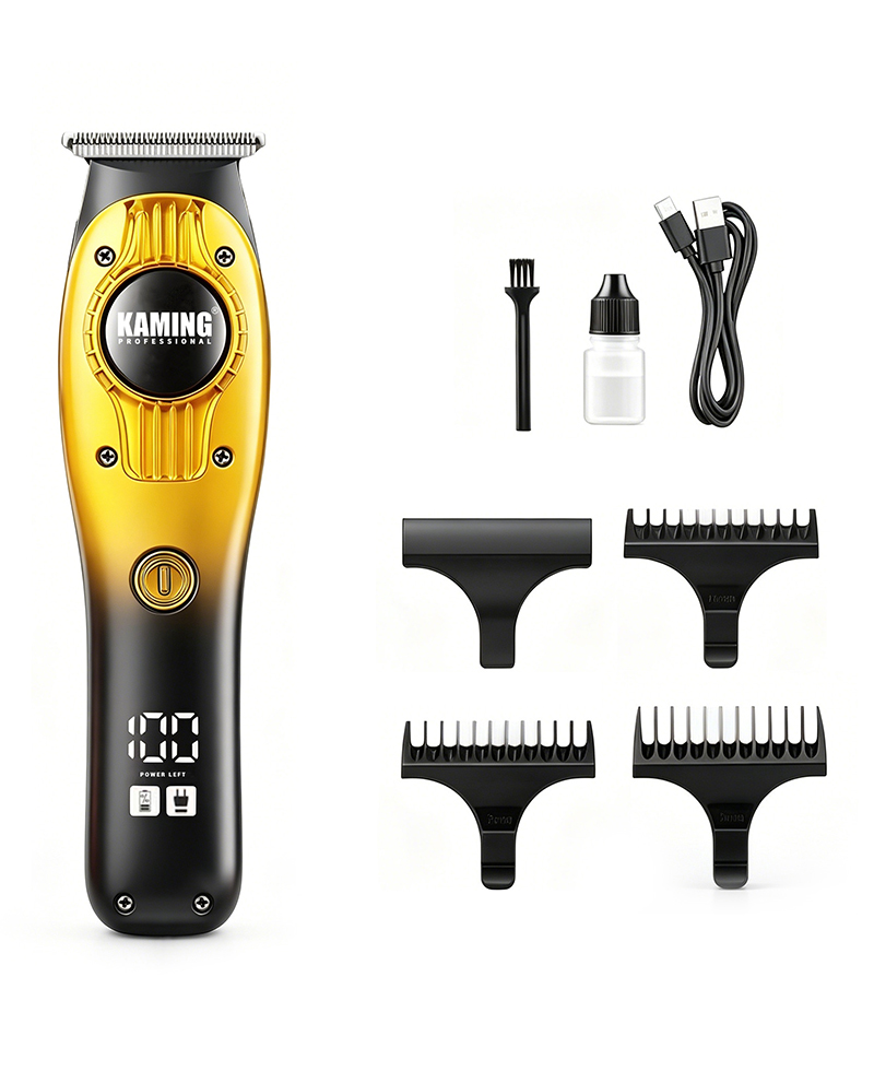 Kaming 1710 Professioneller Zero Gap Schnitzhaarschneider mit Digitalanzeige