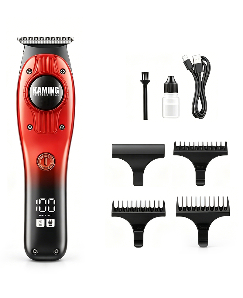 Kaming 1710 Professioneller Zero Gap Schnitzhaarschneider mit Digitalanzeige