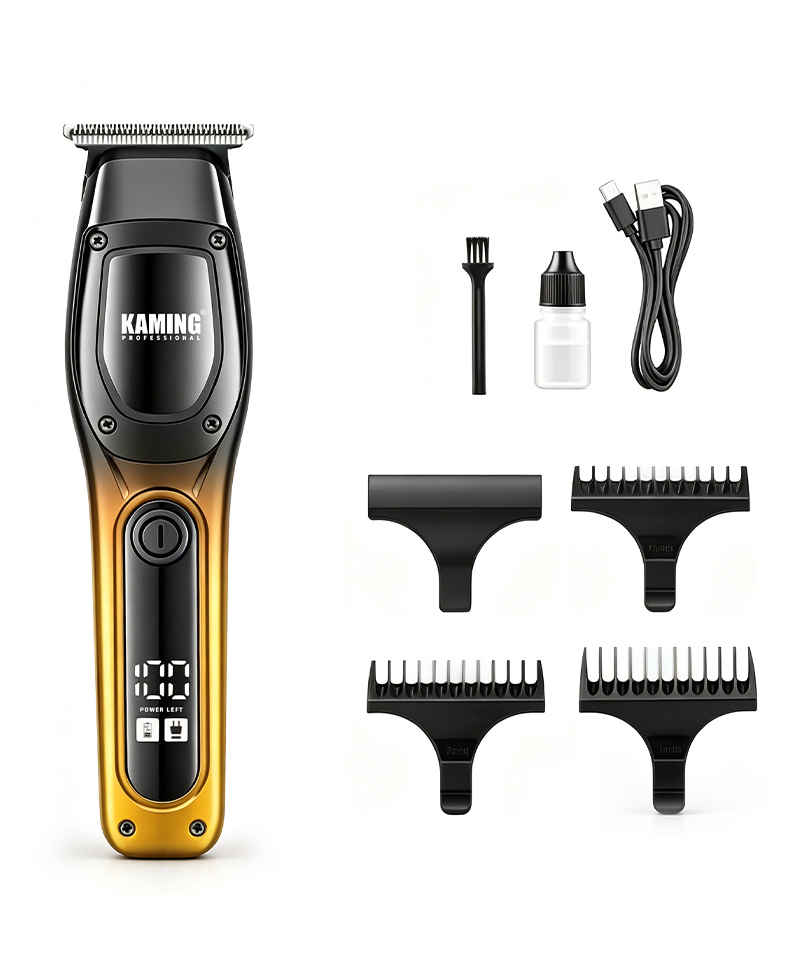 Kaming1711 Neuer elektrischer Haarschneider für Männer, Zero Gap, Digitalanzeige, 7000 U/min, Detailschneider, grenzüberschreitender Handel